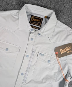 Howler Bros Emerger Tech Shirt Mens Medium Cloud Blue Performance Western NWT - Picture 1 of 10