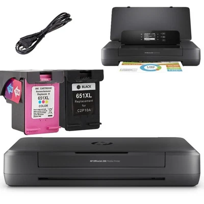 HP OfficeJet 202 Mobiler Tintenstrahldrucker WLAN USB A4 Drucker - Bild 1 von 3