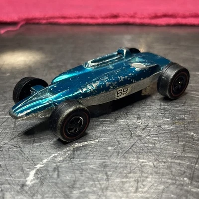 Turbina Shelby Hot Wheels Mattel Vintage Redline 1969 azul aguamarina Foto 1 de 4
