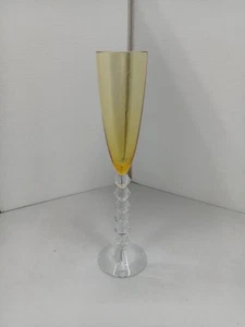 Baccarat Amber Vega Fortissimo Champagne Glass Flute - Picture 1 of 6