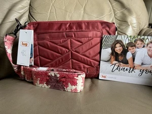 Lug Flare Crossbody Bag Purse Rosewood Maple Leaf NEW - Picture 1 of 13