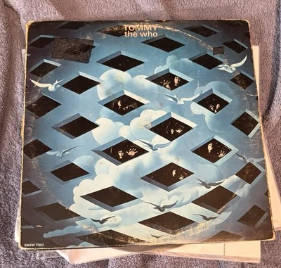 THE WHO Tommy UK vinyl LP in tri-fold WITH ORIGINAL inserts and VG triple VINYL  - Image 1 of 4
