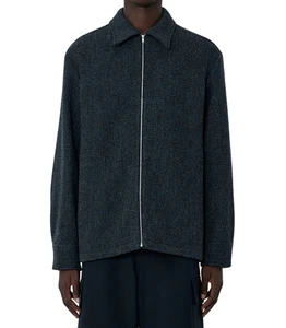 JIL SANDER Gray Wool Shirt Jacket New & Authentic - Picture 1 of 2