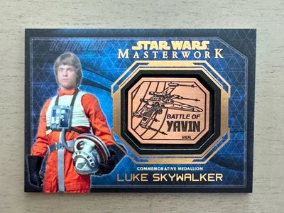Luke Skywalker 2016 Topps Star Wars Masterwork Commemorative Bronze Medallion - Image 1 of 3