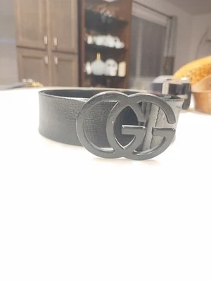 Cinturón Gucci Tom Ford Era cuero negro y metal Foto 1 de 4