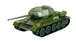 DAFFI TANK T-34-85 T-34 "RUDY 102" 1:43 DIE CAST METAL MODEL NEW IN BOX - Picture 1 of 7