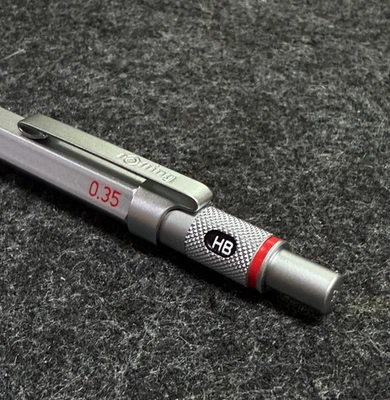 Vintage Rotring 600 Mechanical Pencil – 0.35 mm – 1999 – Silver – NOS • Rare - Image 1 of 4