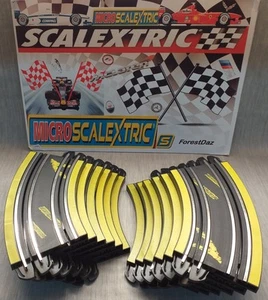 Micro Scalextric Bundle Curve Track ML33000 x12 1:64 New Style Connector Spares - Picture 1 of 22