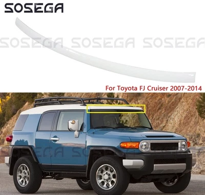 Parabrisas superior blanco para Toyota FJ Cruiser 2007-2014 revelar moldura moldura Foto 1 de 4