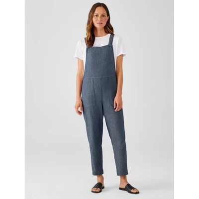 Mono de sarga de algodón orgánico aireado Eileen Fisher nuevo con etiquetas ~ XL TG Foto 1 de 4