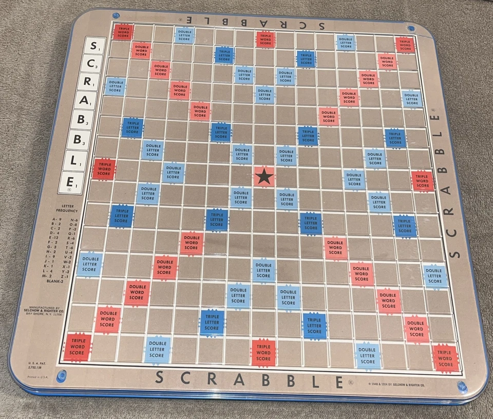 Peça de reposição Scrabble Deluxe edição toca-discos SOMENTE PLACA - Imagem 1 de 4