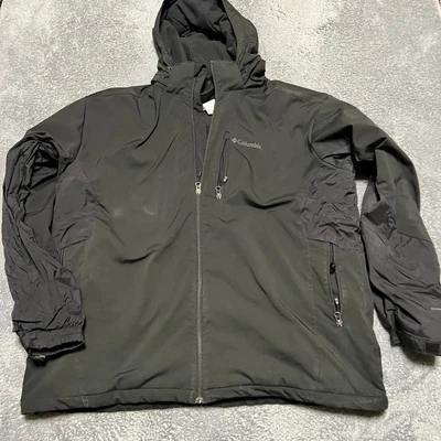 Abrigo Columbia Para Hombres XXLT Alto Negro Con Capucha SoftShell Chaqueta de Invierno con Capucha Foto 1 de 4
