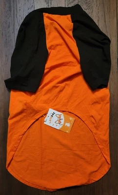 Lelepet Dog TShirt With Sleeves- Orange and Black - Image 1 of 2