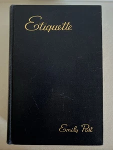 Etiquette By Emily Post 1937 Vintage Hardcover Book, Funk And Wagnalls - Imagen 1 de 9
