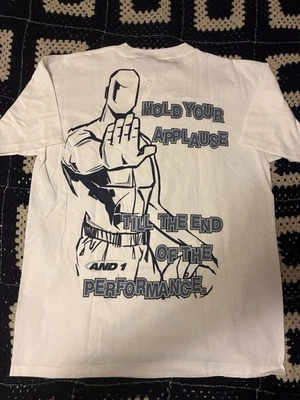 Vintage AND1 Trash Talk Shirt Made In USA 90s Size XL  White New With Tags - Image 1 of 4