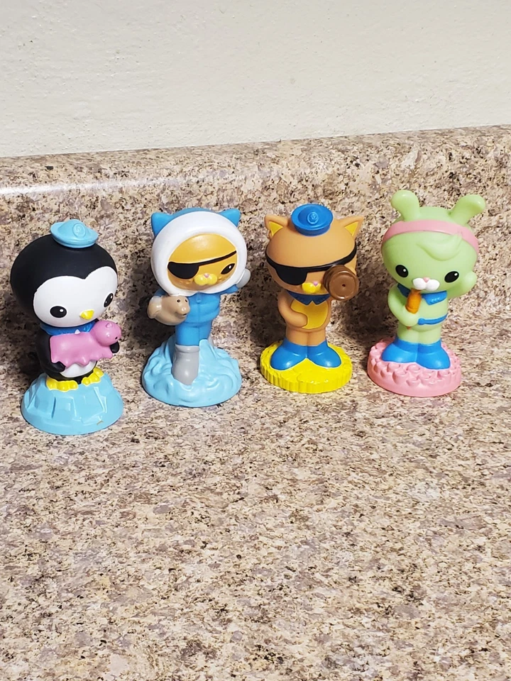 Conjunto de 4 esguichos de banho Octonauts - Ajuste de peso Captain Barnacles Kwazii - Imagem 1 de 1