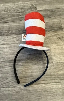 Disfraz Dr Seuss Gato en el Sombrero Diadema Niño Unisex Rojo y Blanco Disfraz Foto 1 de 4