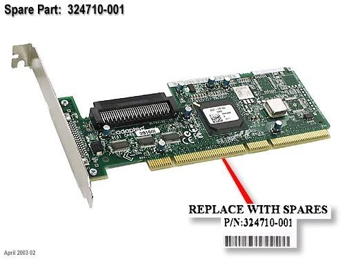 HP 324710-001 Integrated SE Integrated SCSI Adapter Board - Image 1 of 2