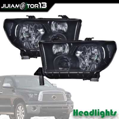 Faros faros izquierda y derecha aptos para Toyota Tundra 2007-2013 2008-2017 Sequoia Foto 1 de 4