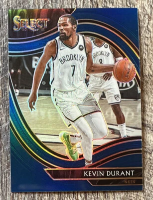 Kevin Durant 2020-21 Select Courtside Blue Silver Prizm #259 Brooklyn Nets - Image 1 of 2