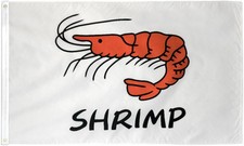 New listing
"Shrimp" 3x5 ft flag polyester wt