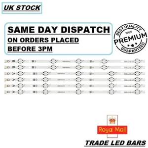 NEW LED KIT TOSHIBA 49U6863DB 49V6763DB TECHWOOD 49A06USB VES490QNDS SVV490A64 - Picture 1 of 5