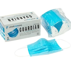 1000 x Blue ASTM Level 3 4-Ply Disposable Medical Surgical Face Masks (20 Boxes) - Picture 1 of 7