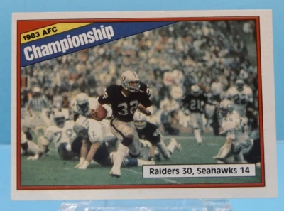 1984 Topps #7 - AFC Championship - Near Mint - Image 1 of 2