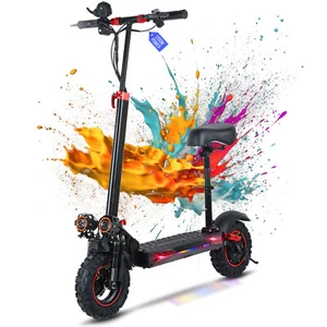 Freeboy 48V 1200W Electric Scooter For Adult 11" Off Road Fat Tires Fast Speed - Picture 1 of 20