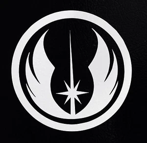 (2) Calcomanía de vinilo JEDI ORDEN Star Wars jdm divertido símbolo logotipo de 4,5" - Imagen 1 de 4