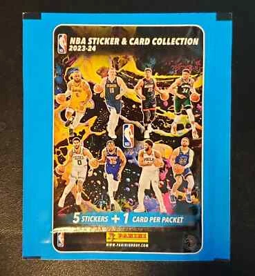 5 PACKS x 2023-24 Panini NBA Sticker & Card Collection Sealed! Wembanyama RC? - Image 1 of 2