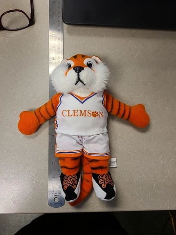 Clemson Tigers Plush Mascot 10" Beanbag Tiger Collectable Plush Cover