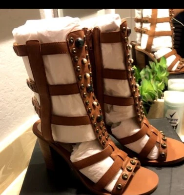 Mia Limited Edition Olympus YL169 Authentic Leather Size 7.5 Regular Color Camel - Image 1 of 3