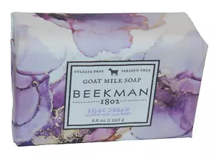Barra de jabón de leche de cabra Beekman 1802 lila sueño tamaño completo 9 oz - Imagen 1 de 2