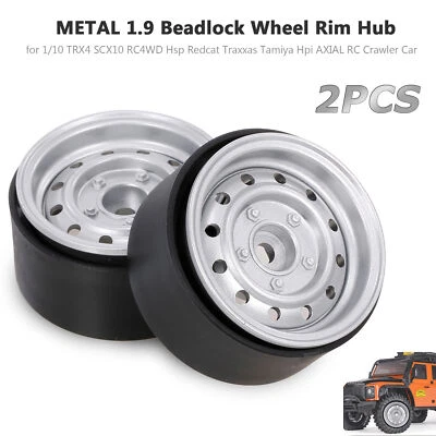 2PCS Metal 1.9 Inch Wheel Hub  Beadlock for 1/10  Crawler Car M1P9 - Image 1 of 4