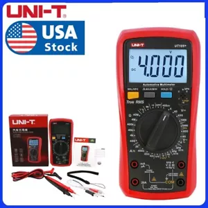 Automotive Digital Multimeter UNI-T UT105+ TRMS LPF Dwell Angle RPM Temp Tester - Picture 1 of 15