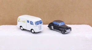Kits construidos de resina fundida a escala HO COE camión de leche y cupé camión y auto - Imagen 1 de 5