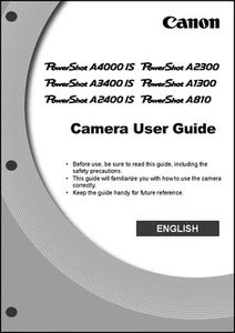 Canon Powershot A2300  A1300  A810 Digital Camera User Guide  Manual - Picture 1 of 1