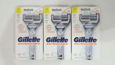 Maquinillas de afeitar Gillette SkinGuard para hombre, paquete de 3 Foto 1 de 2