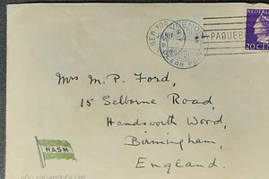 (NED-218) Niederlande 1947 Brief mit Stempel SG 511 verschickt nach Birmingham ENGLAND - Bild 1 von 2