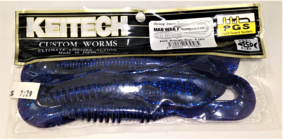 Keitech - Mad Wag 7" - Elige Color - Incluye Colores Descatalogados Foto 1 de 1