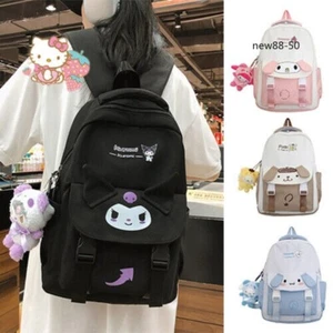My Melody Kuromi Cinnamoroll Backpack Travel Computer Bag Student Schoolbag Gift - Picture 1 of 16