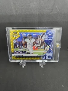 AJ Brown 2021 Mosaic Prizm Gold Montage Refractor /10 #MON-27 Eagles SSP Mint! - Picture 1 of 2