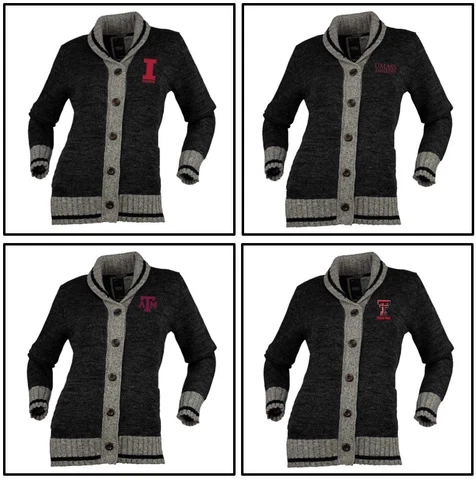 Bruzer Women's Her Work Sock Button Up Texas Tech, A&M, UMass, Indiana Hoosiers Cover