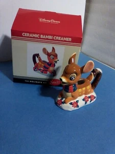 Disney Parks Authentic Original Holiday Ceramic Bambi Creamer - New in Box - Picture 1 of 10