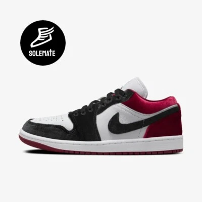 Nike Air Jordan 1 Low SE 'Velvet Puntera Negra Para Mujer🔥Envío Rápido🔥Nuevo✅ Foto 1 de 4