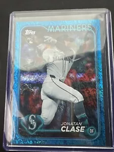 2024 Topps Update Jonatan Clase Blue Foil Parallel /999 Mariners MLB #US35 - Picture 1 of 2