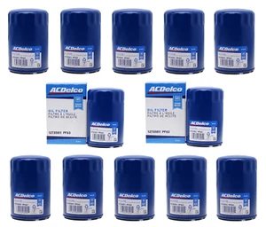 12 Engine Oil Filters ACDelco GM OE/GM Genuine Parts PF63 REPLACE OEM # 12735811 - Picture 1 of 7