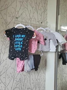 All Next Newborn 1 Month Bany Girl Bundle Romper Outfit Sets Tops Leggins - Picture 1 of 7