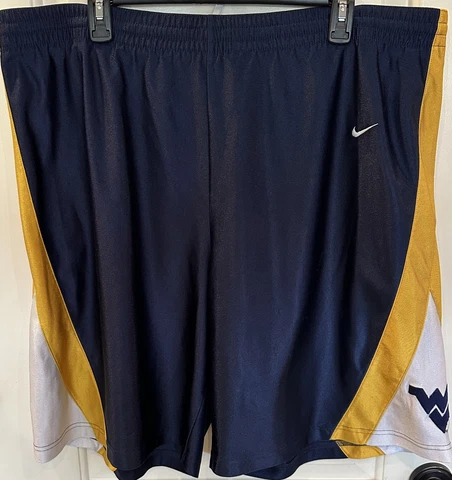 Nike Team Men’s West Virginia Mountaineers Blue Basketball Shorts Size XL Cover